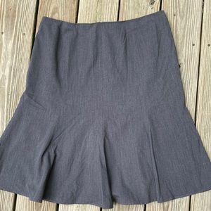 Charcoal gray flared skirt from Evan Piccone